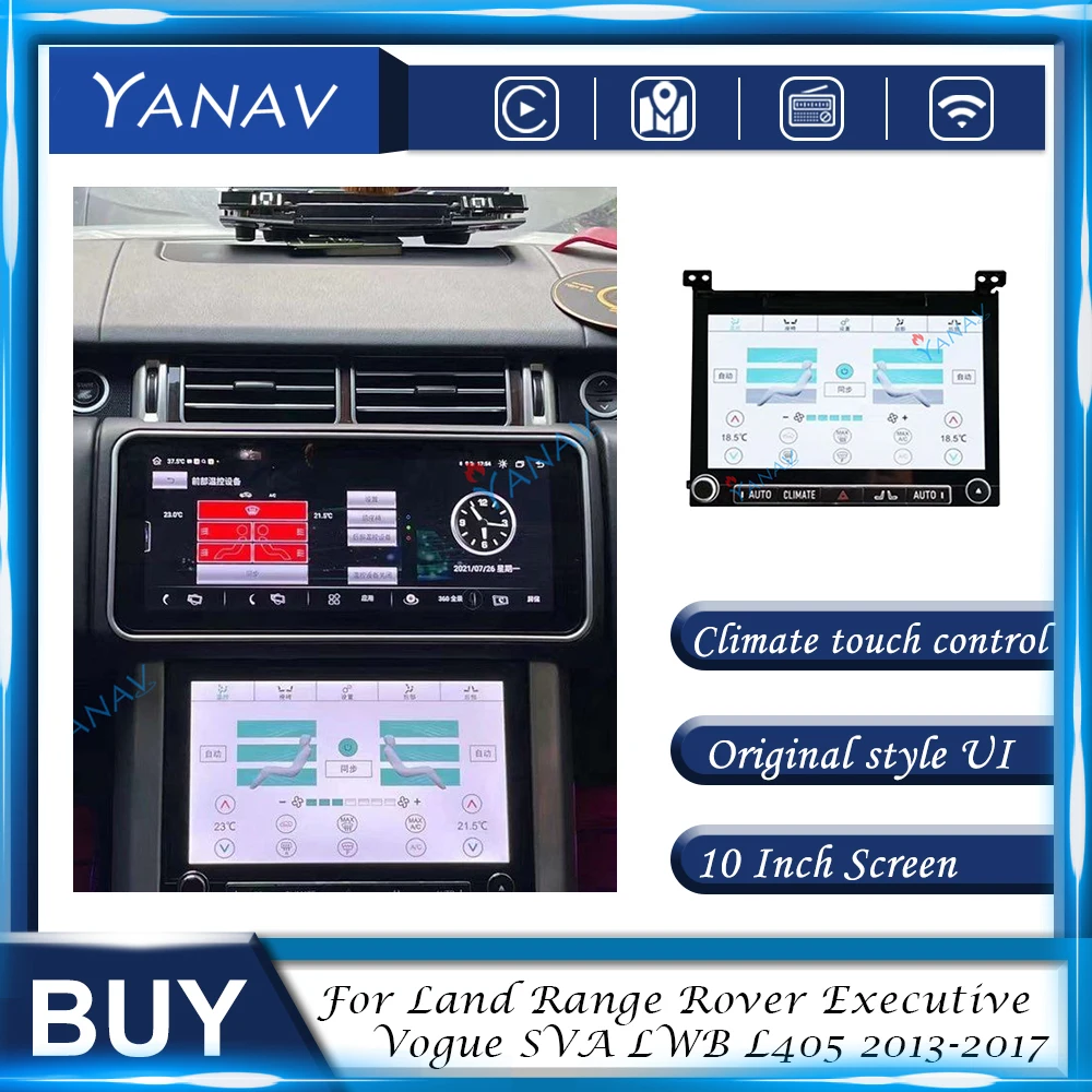 

Air Conditioning Control Touch LCD HD Screen For Land Range Rover Executive Vogue SVA LWB L405 2013-2017 Climate Board A/C Panel