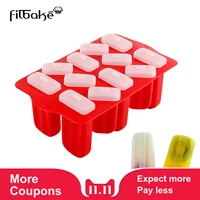 filbake 12 cavity ice cream mold ice cube moulds ice cream makers candy bar frozen dessert molds lolly tray diy popsicle molds
