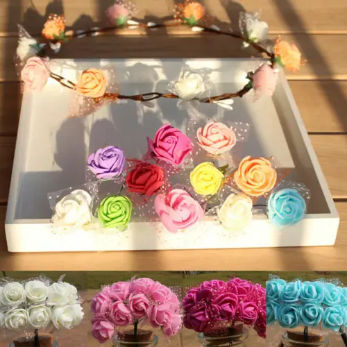 144 шт пенные мини розы искусственные красивые цветы Свадебные вечерние украшения