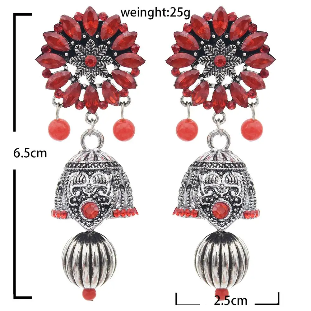 Античные традиционные индийские серьги Jhumka для женщин болливудские Свадебные