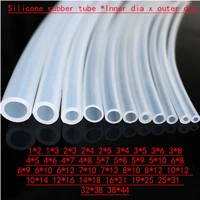 5m silicone rubber tube 6x8 6x9 6x10 6x12 7x10 7x12 8x10 8x12 10x12 10x14 12x16 14x18 mm transparent clear pipe hose plumbing