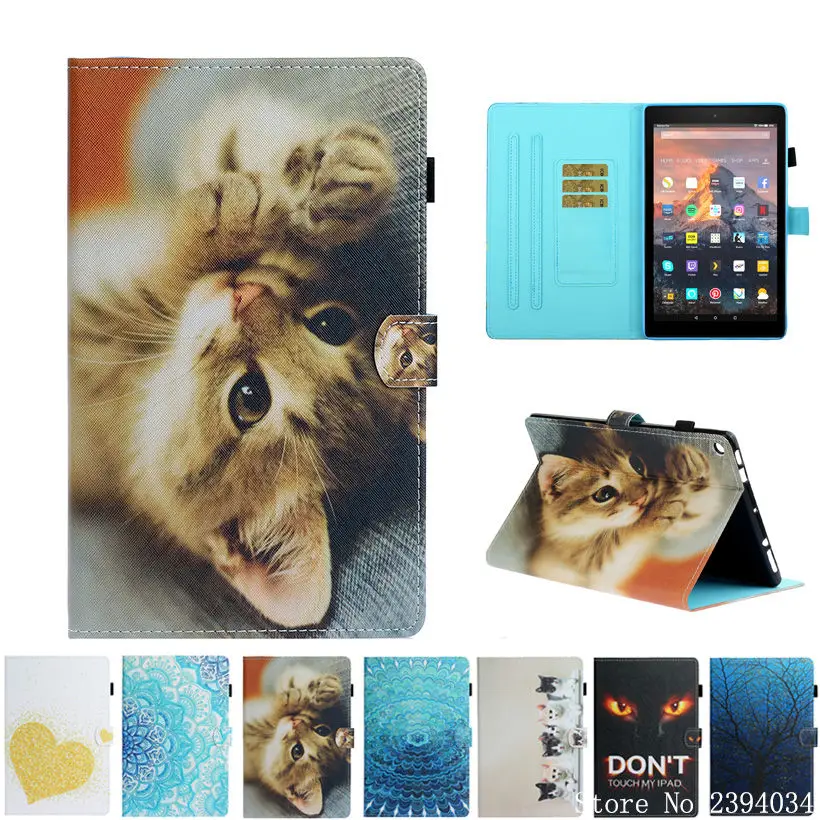 Чехол для планшета Amazon Kindle Fire HD 10 HD10 2017 2015 7 го 5 поколения с Alexa 1 &quot Модный чехол