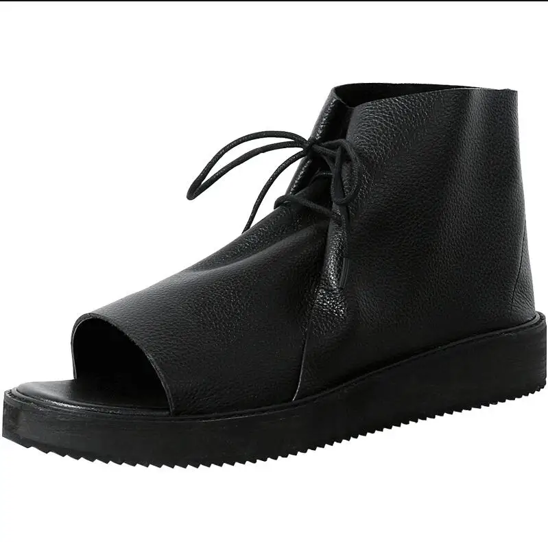 Сандалии мужские из натуральной коровьей кожи модные босоножки в римском стиле