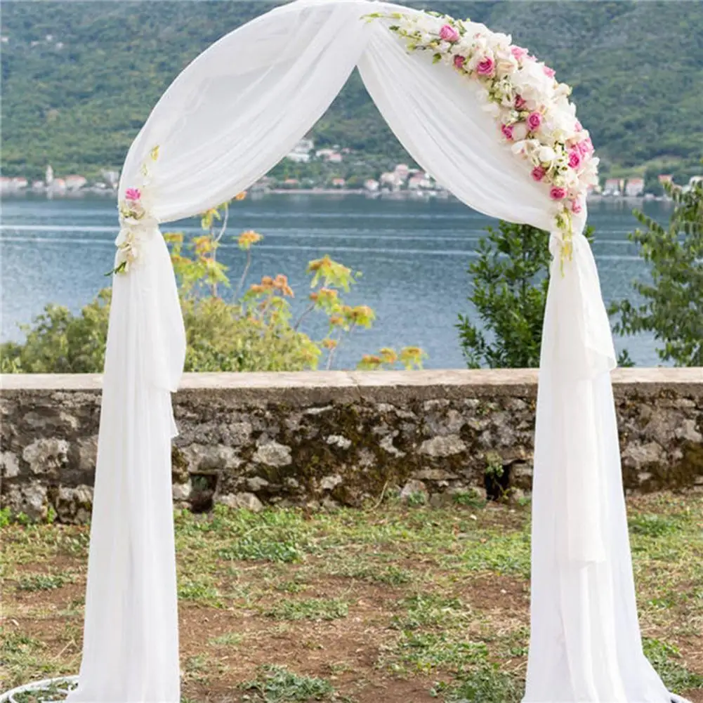 

Wedding Drapery Eco-friendly Delicate Texture Net Yarn Wedding Backdrop Curtain Drape Hanging cloth gauze background cloth
