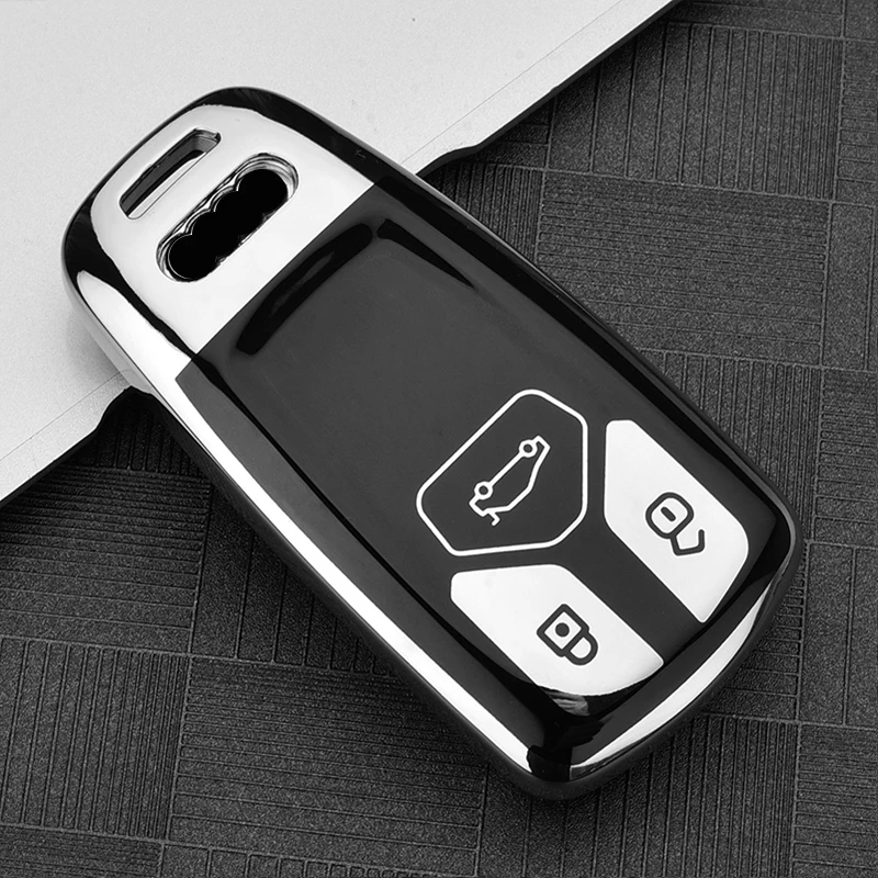 

Car Key Case Cover For Audi A4 S4 B9 A5 A6 Q5 Q7 S6 B6 C6 B8 TT 8S TTS RS Coupe Accessories Holder Shell Keychain Protect