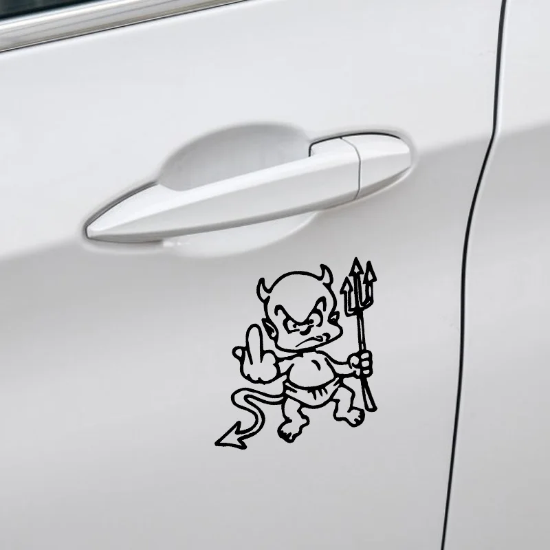 

Car Stickers Decor Motorcycle Decals Funny Devil Decorative Accessories Creative Sunscreen Waterproof PVC,12cm*11cm
