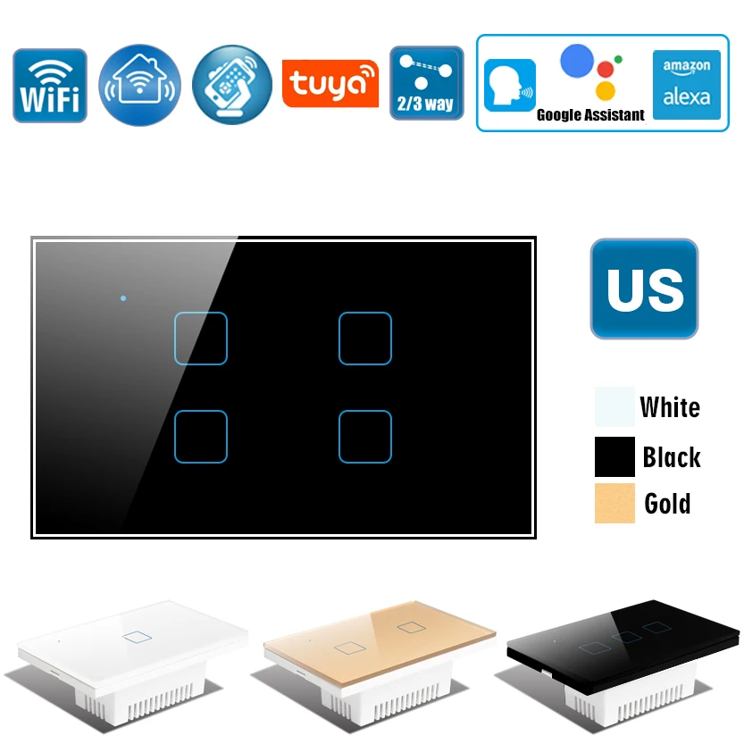 Нам Интеллектуальный переключатель Wi Fi Беспроводной настенный светильник