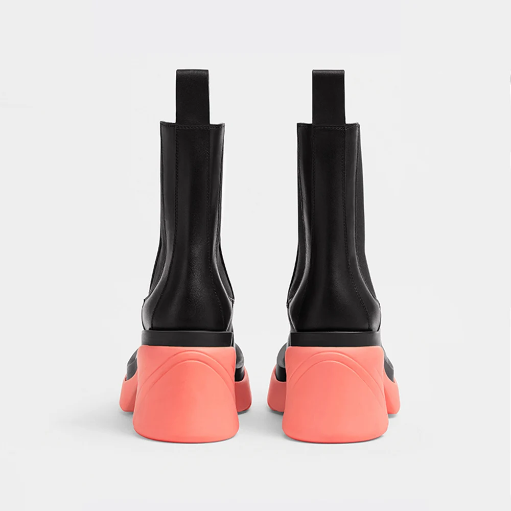 Женские ботинки челси muмани на высоком каблуке британские красные Martin из