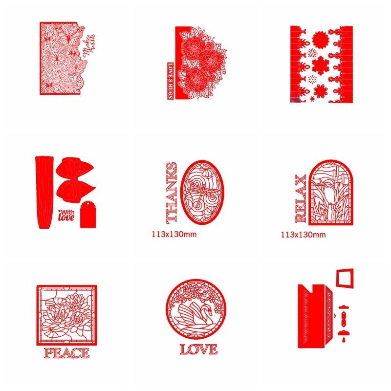 Цветочные рамки фраз форма банта металлические режущие штампы трафарет альбом