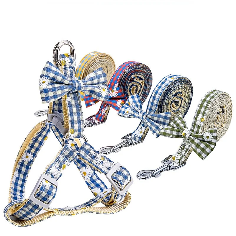 Поводок для собак Регулируемый мягкий двухслойный с милым бантом прогулок и |