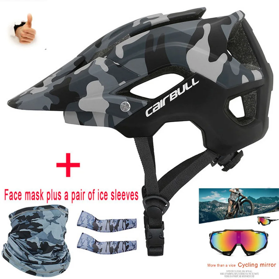 

CAIRBULL Ultralight Bicycle Cycling Helmet All-terrain Camouflage Bike Helmet XC AM Integral MTB Riding Helmet Casco Bicicleta