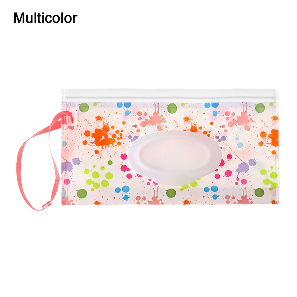 Multicolor Новая модная легкая переноска упаковка для влажных салфеток коробка для хранения носовых платков застежка-молния раскладушка косметичка коробка для детских салфеток принадлежности для чистки - Цвет: Multicolor