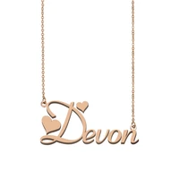 devon name necklace custom name necklace for women girls best friends birthday wedding christmas mother days gift