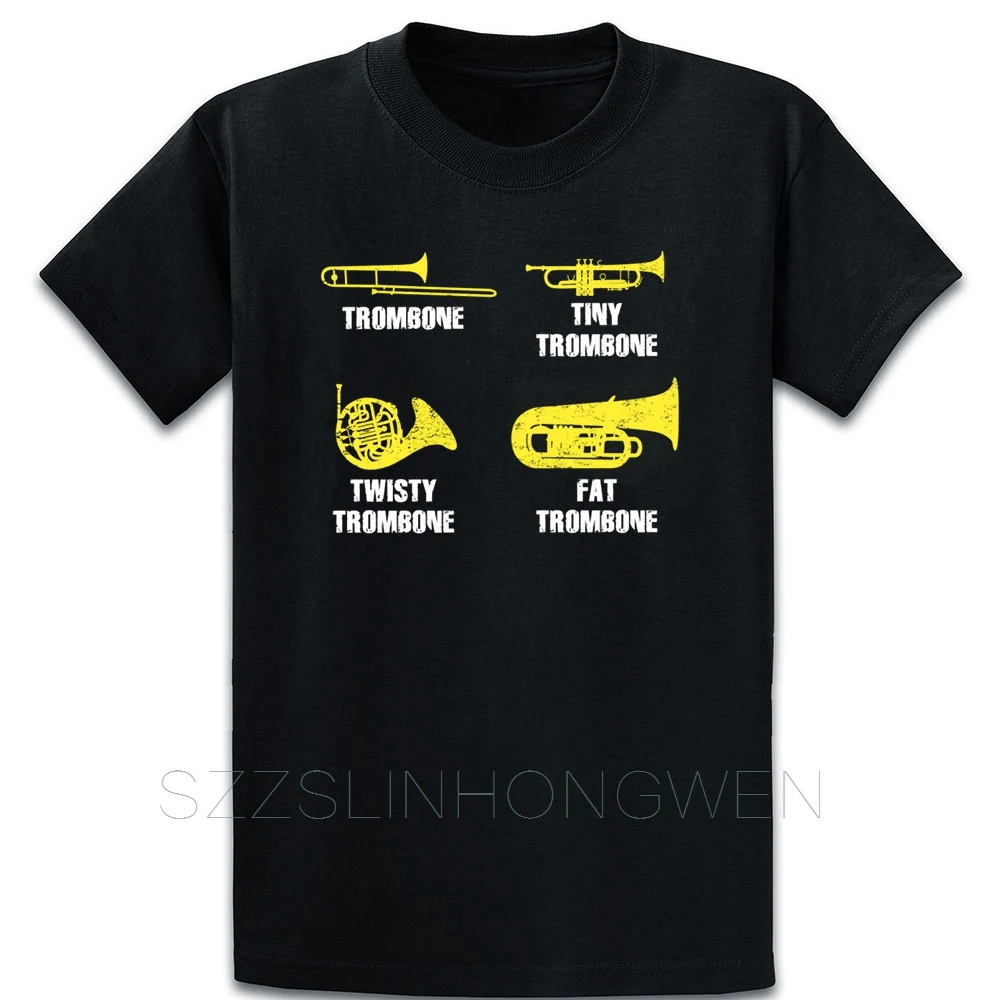 Тромбон подарок на день рождения забавная идея Футболка хлопок Повседневная