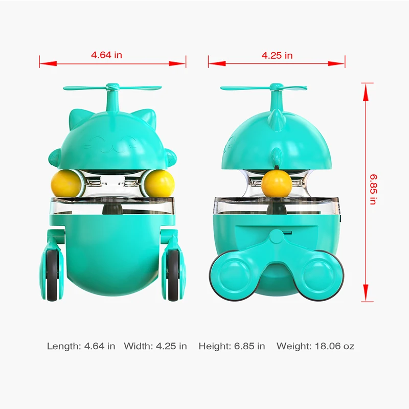 

Pet Cats Slow Food Dispenser Feeder Leaking Device Bamboo Dragonfly Tumbler Interactive Puzzle Toys For Cats Dogs Pet Supplies