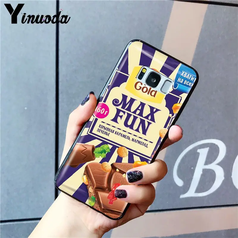 Yinuoda Wonka Bar с золотым билетом Alpen Золотой шоколадный чехол для телефона samsung Galaxy S10 Plus S10E S6 S7 S8 S9 S9Plus S10lite