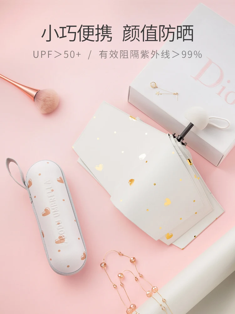 

Umbrella Automatic Umbrella Black Plastic Parasol Color Mini Rain Travel Fishing Umbrella Folding Sun Paraguas Rain Gear BY50YS