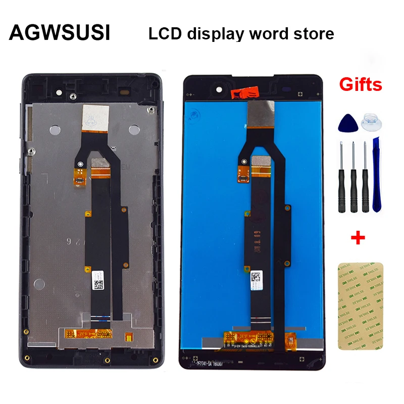 

For Sony Xperia E5 F3311 F3313 LCD Display Monitor Panel Screen Module + Touch Screen Digitizer Sensor Glass Assembly Frame