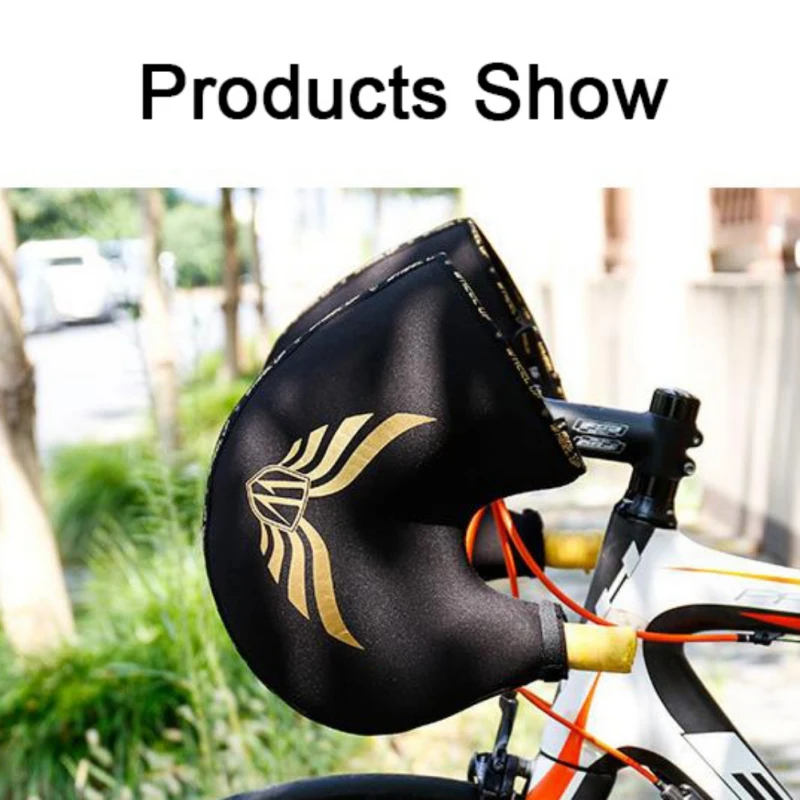 

Bike Handlebar Mitts Winter Thermal Cover Windproof Bicycle Cycling Gloves Mittens MTB/Road Bike Handlebar Covers 2021