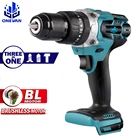 3 в 1 бесщеточная аккумуляторная ударная дрель электрическая отвертка 13 мм 20 + 3 знака после крутящий момент электрический перфоратор для Makita Батарея 18V