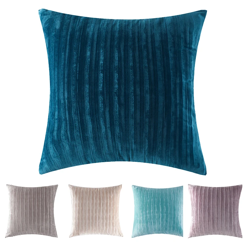 Nordic накидки на подушки супер-мягкие полосатые вельветовые дома декоративная