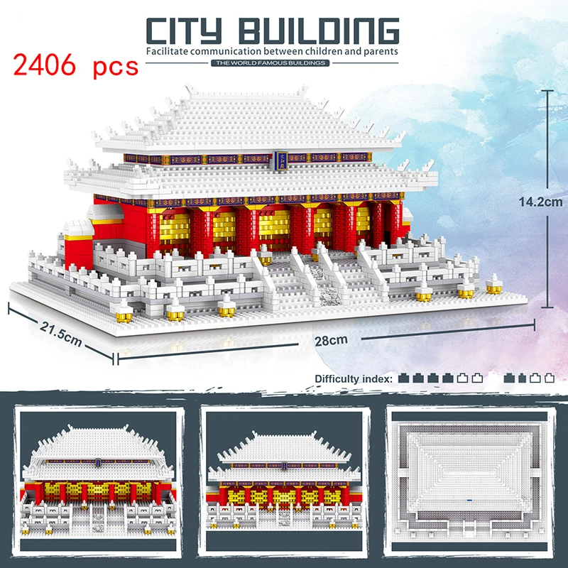 Микро кирпичи мини архитектурные блоки набор моделей для строительства