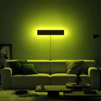 nordic rgb led wall lamp modern colorful bedroom decoration bedside wall lamp remote control living dining room lighting fixture