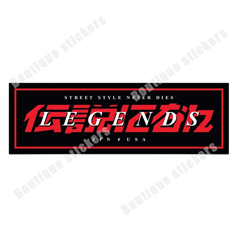 Япония Drift King Kamikaze Samurai Garage Legends Creativite Водонепроницаемая наклейка Доска для серфинга Багажник Стайлинг автомобиля 10 см X 3,5 см