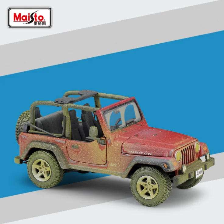 Модель автомобиля Maisto 1:27 Wrangler Rubicon из сплава игрушка для детей подарки новинка в
