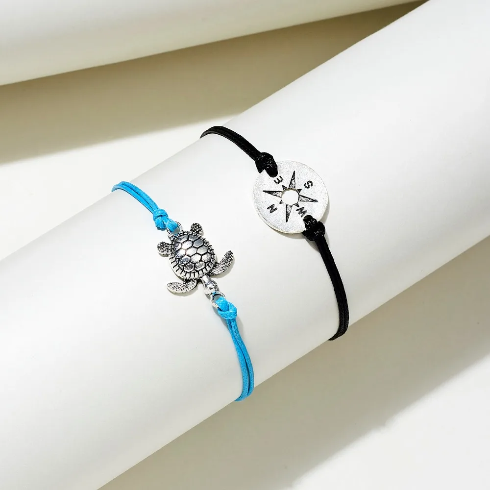 Belleper Make a Wish/Friendship/Mom Love Card Turtle Adjustable Fashion High Quality Bracelet Charm Female New Unique Jewelry