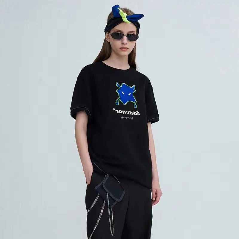 

Adererror T-shirt Oversize Men Women High Quality Fashion Casual T Shirt Adererror Alien Monster Tee Korea Loose Hip Hop T Shirt
