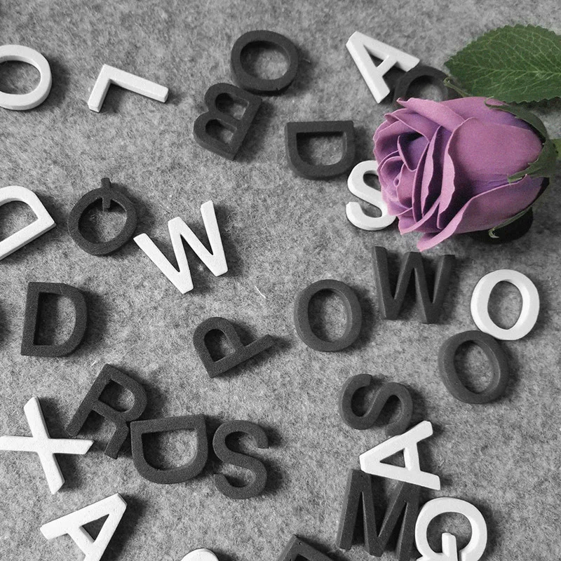 180 шт. Магнит "сделай сам" буквы, настенное украшение на холодильник, магнитная наклейка из пены, черные и белые буквы украшение для дома, аксессуары