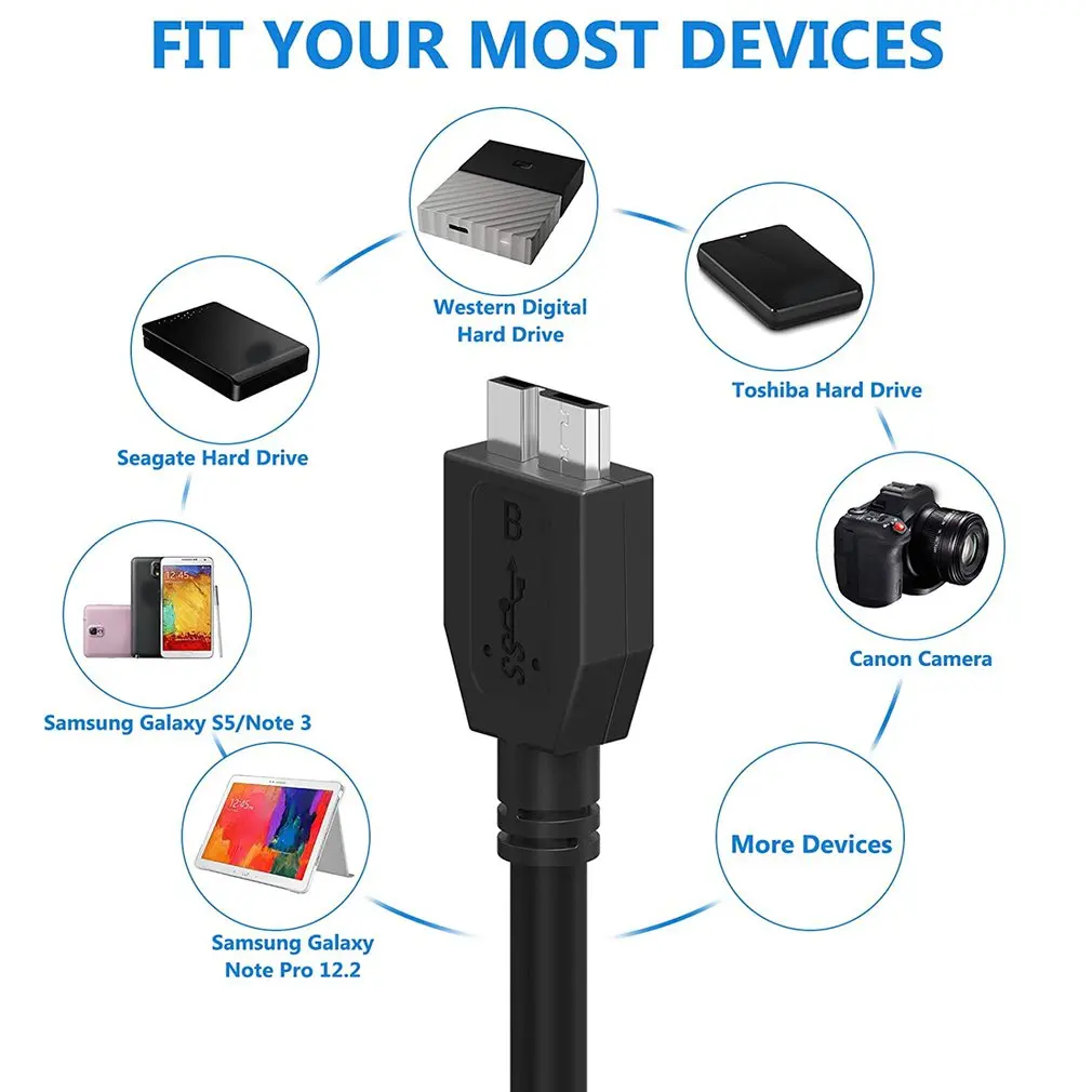 USB 3.0 тип A штекер к Micro B Y кабель USB3.0 HDD Дата-кабель для внешнего мобильного