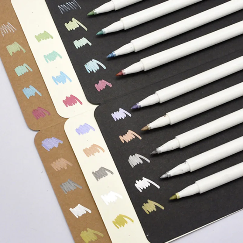 10 цветов/набор маркеров для краски водонепроницаемые перманентные Маркеры на