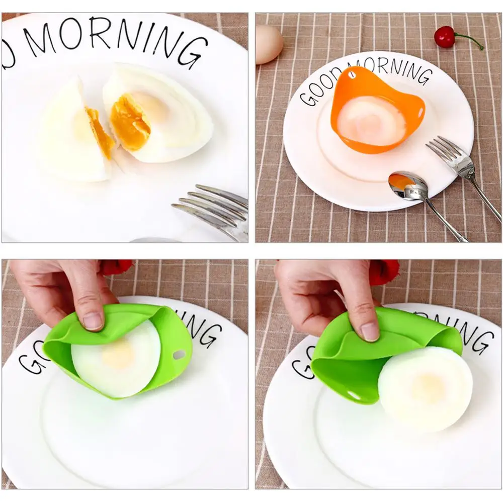 Анти ожоги Творческий Безопасность силиконовый пашотница Плита бойлер яйцо