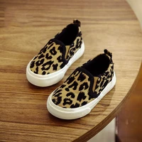 2021 fashion leopard print childrens shoes spring new low top casual shoes sports shoes soft bottom non slip canvas tx26