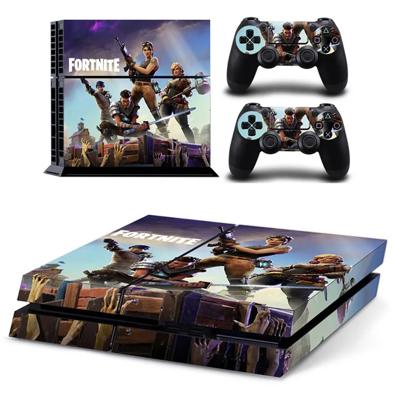 

Original Fortnite PS4 Skin Sticker Decal PlayStation 4 Console and 2 Controller Skins Vinyl Stickers Kid's Christmas Gifts