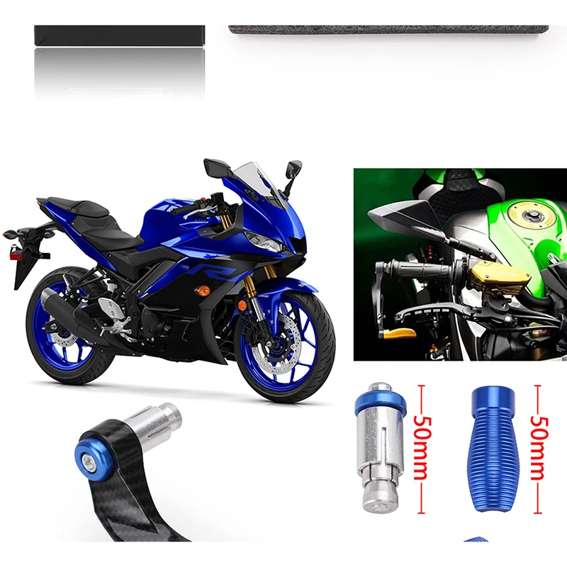 

Motorcycle Handlebar Brake Clutch Levers Guard Protector Moto Parts Bike CNC Aluminum for Yamaha R3 R25 Yzf R1 Yzf R6 Handle Bar
