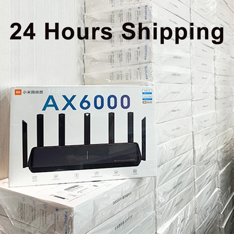 【IN stock】 Xiaomi роутер AX6000 AIoT 6000Mbs WiFi6 vpn-512 MB процессор Qualcomm Mesh ретранслятор внешний