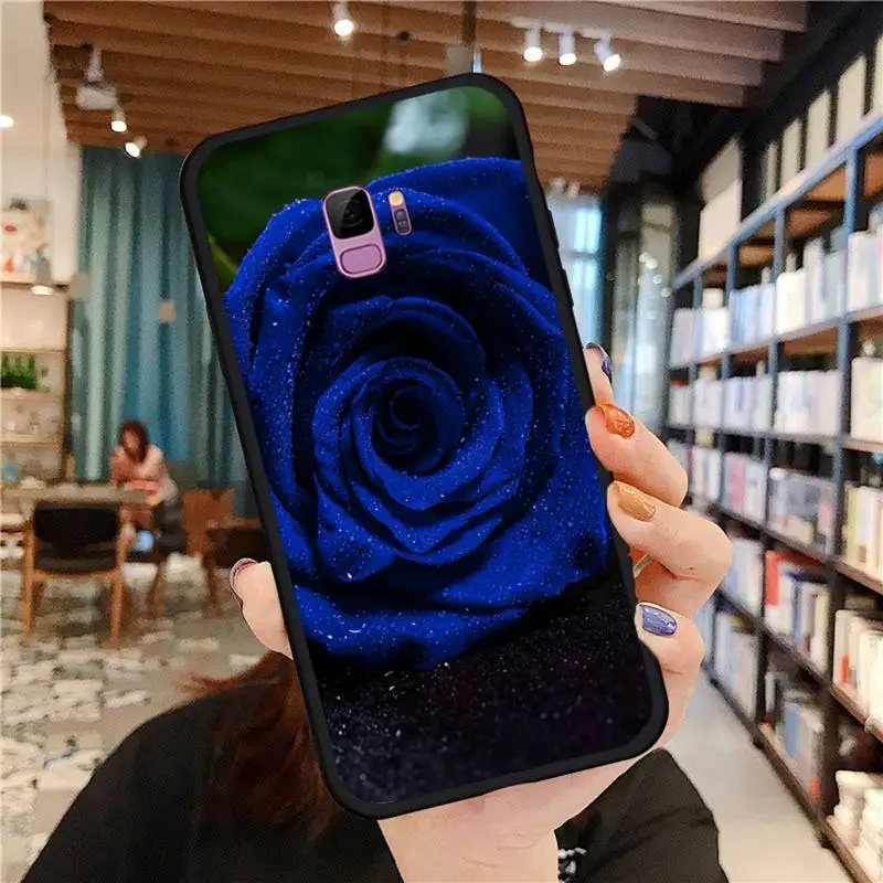 

Blue rose Phone Case For Samsung galaxy S 7 8 9 10 20 edge A 6 10 20 30 50 51 70 note 10 plus