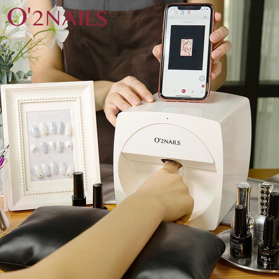 

O2nails Portable Printer for Nails V11 Nail Art Printer Machine For Nail Salon Personal Use