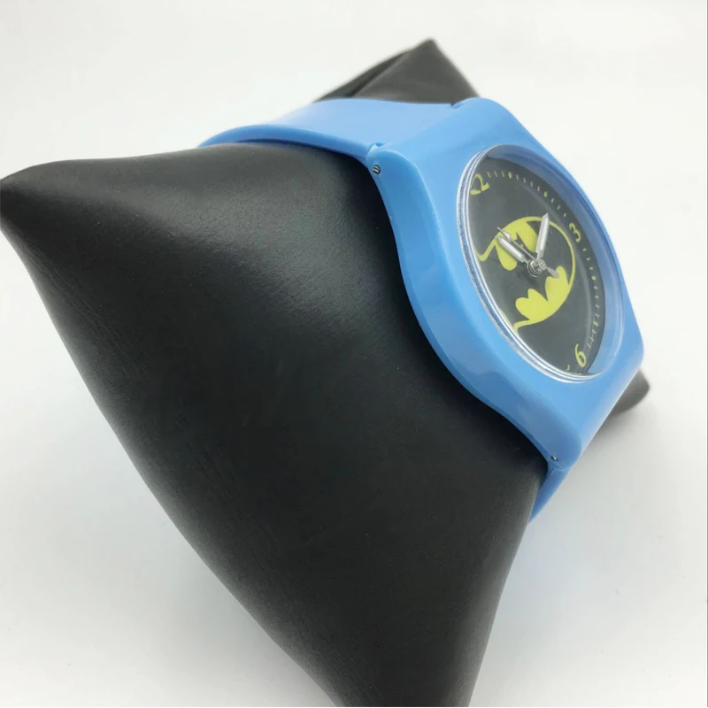 Детские часы для мальчиков водонепроницаемые Студенческие Кварцевые с синим