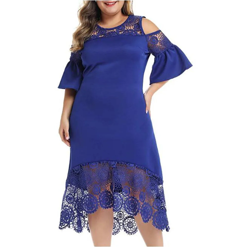 Женское летнее платье с открытыми плечами коротким рукавом|Женские платья| |