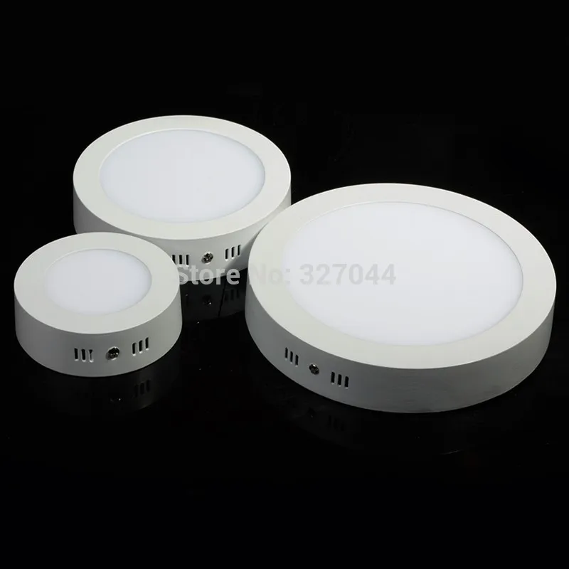 

10pcs No Cut Ceiling 85-265v 6w 12w 18w 24w Surface Mounted Led Downlight Round Ceiling Down Lamp Kitchen