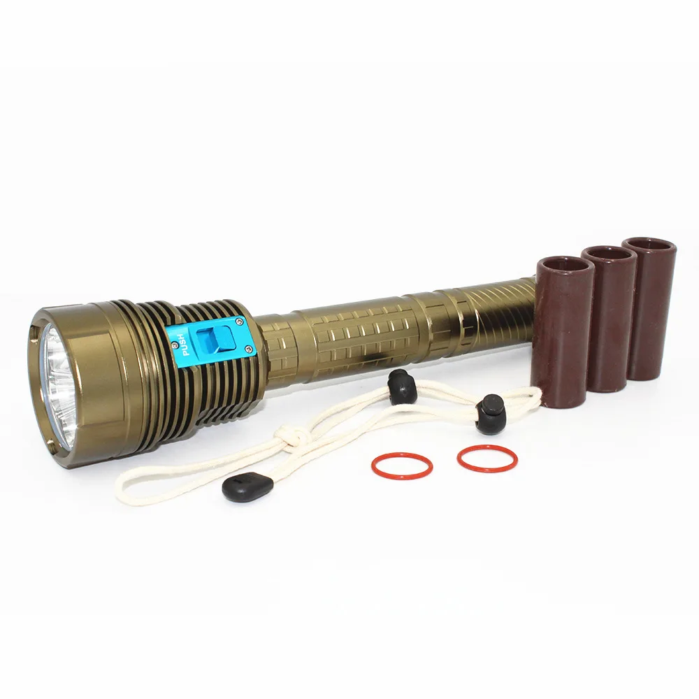 High Power Brightness Rechargeable Diving flashlight Max 7000lm Underwater 100m Deep Torch Lamp D017 | Лампы и освещение