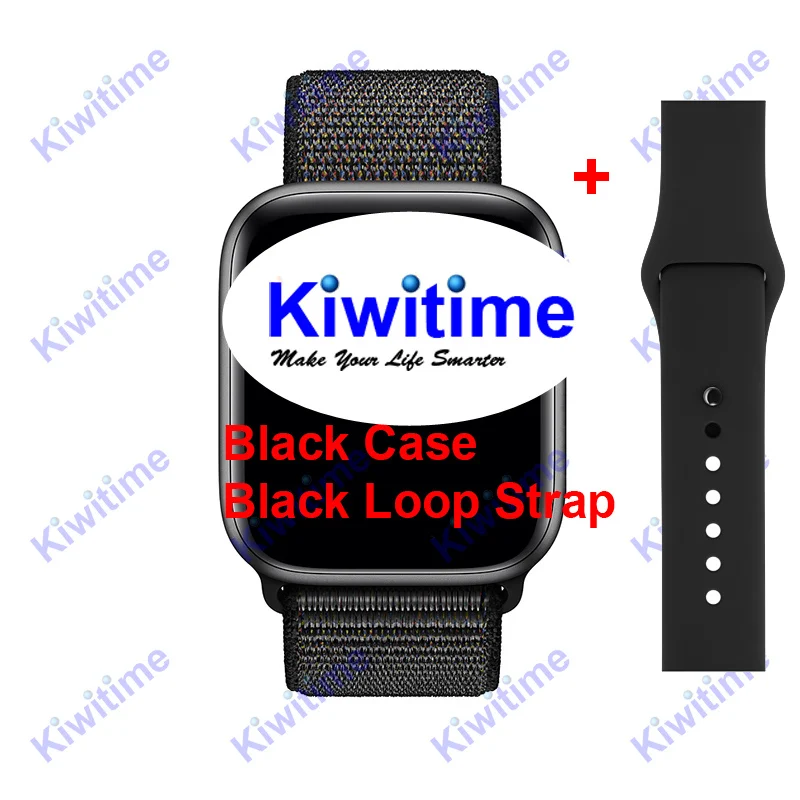 Black Loop KIWITIME IWO 11 Pro gps Смарт часы 44 мм монитор сердечного ритма серии 5 Спортивные умные часы для Apple iOS 9 10 iPhone 8 Android телефон - Цвет: Black Loop