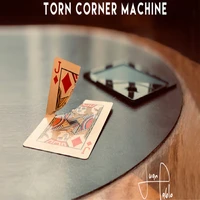 torn corner machine tcm by juan pablo gimmick card magic tricks illusions close up magic props torn card restore magician deck