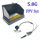 Видеомонитор FPV, 5,8 ГГц, 48 каналов, 4,3 дюйма, встроенный аккумулятор, передатчик 25100200 МВт, пусковое устройство + камера-бабочка Fpv для радиоуправляемого дрона