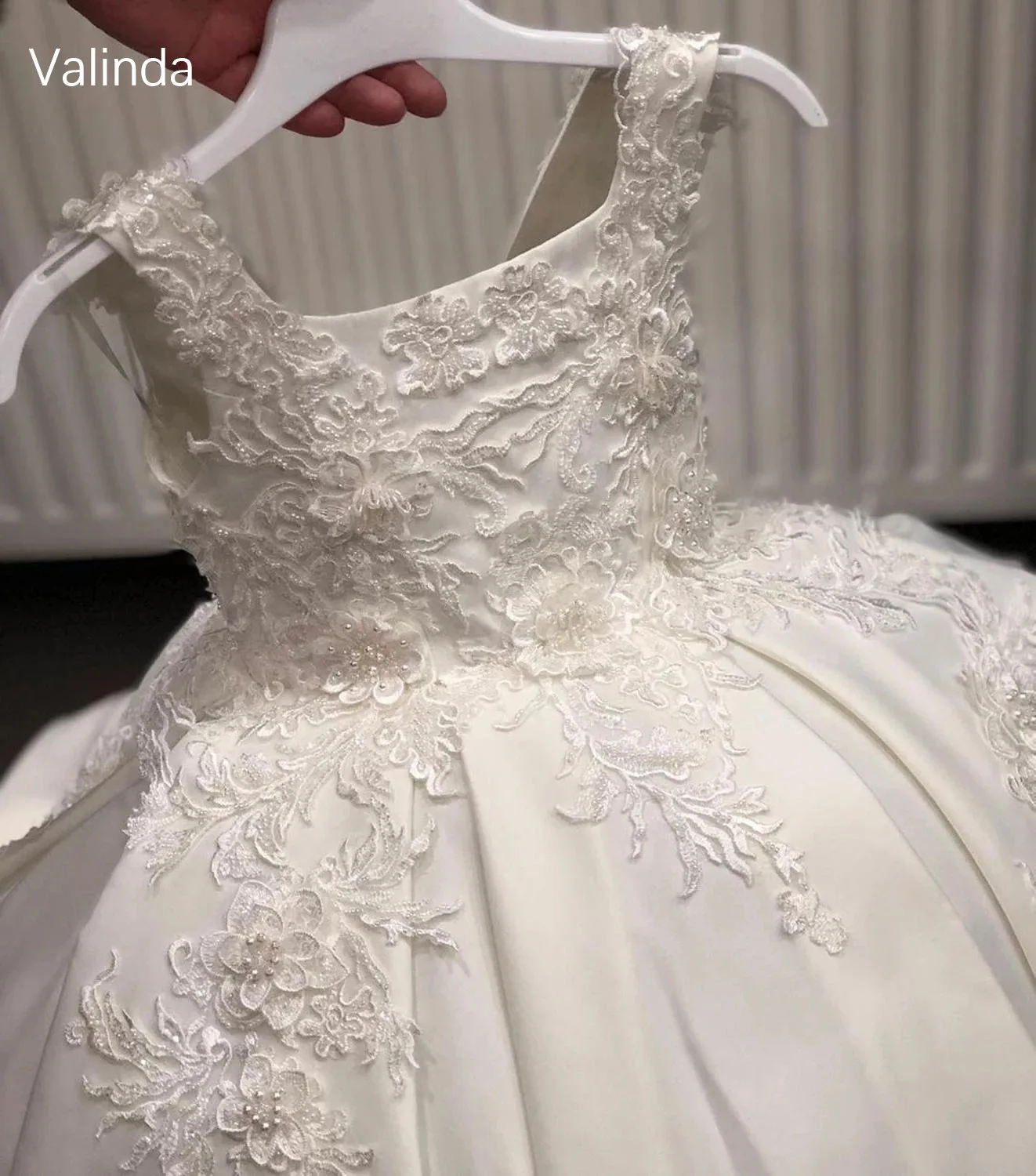 Бальное платье для девочек белое с цветочным рисунком детская одежда корсет на