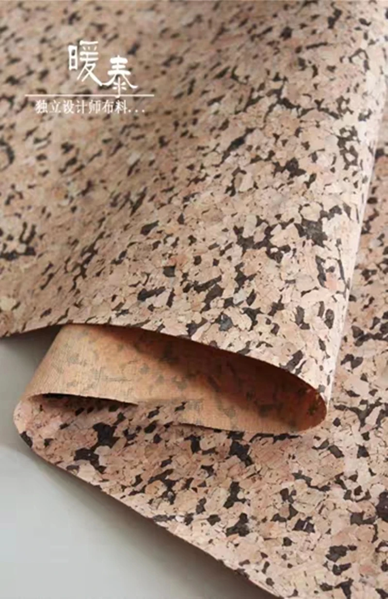 Пробковый лист из искусственной кожи PU материал черные точки дерево чувство